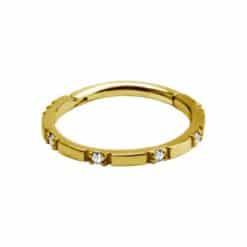 HINGED CONCH RING SET W. PREMIUM ZIRCONIA