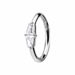 HINGED CONCH RING SET W.PREMIUM ZIRCONIA