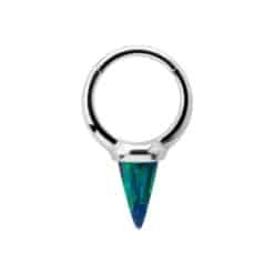 HINGED RING - LAB CREATED OPAL SPIKES