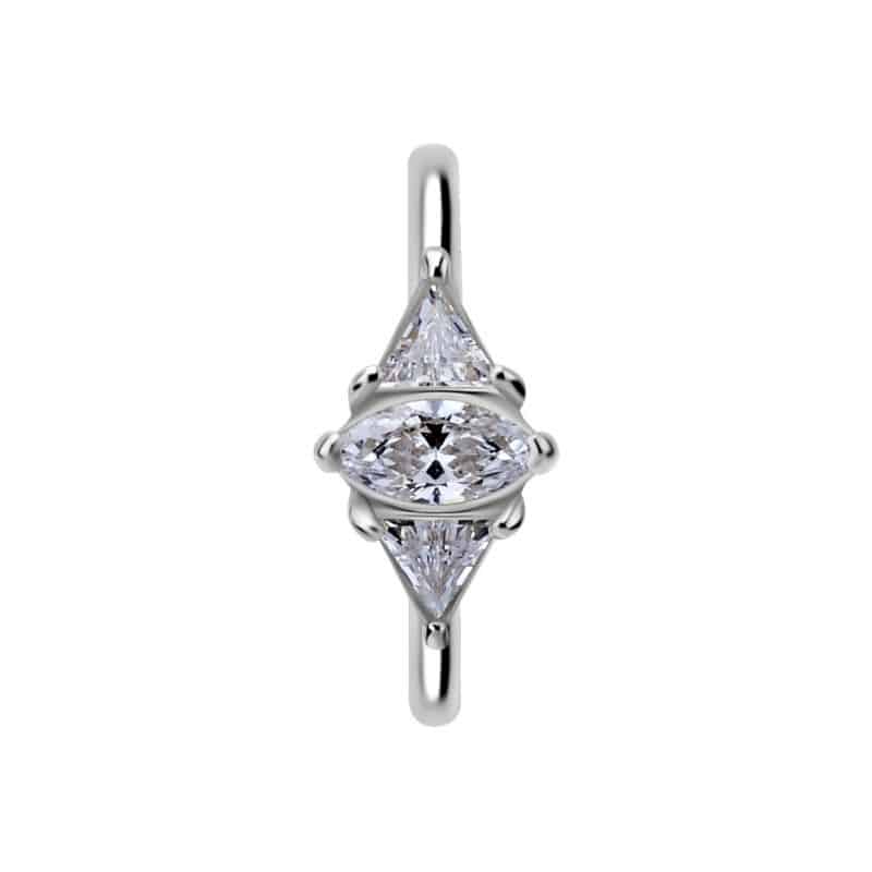 HINGED RING - PREMIUM ZIRCONIA