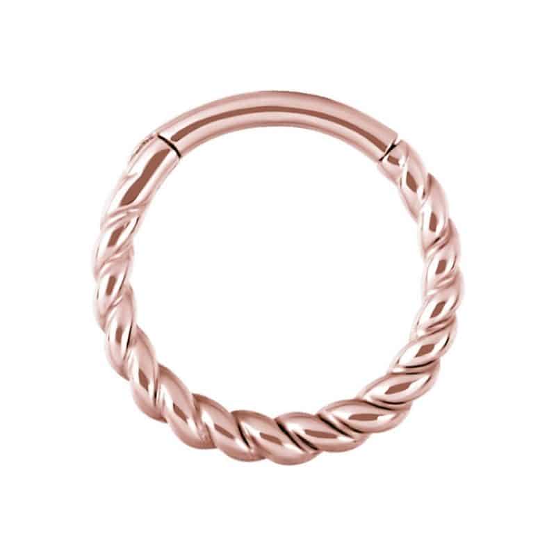 HINGED RING - THICK TWISTED ROPE DESIGN