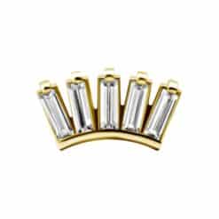 INTERNAL MICRO ATTACHMENT SET WITH BAQUETTE CUBIC ZIRCONIA