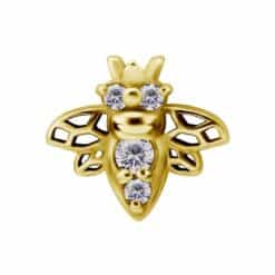 INTERNAL MICRO ATTACHMENT BEE SET WITH CUBIC ZIRCONIA