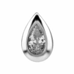 INTERNAL MICRO ATTACHMENT SET WITH PEAR SHAPE CUBIC ZIRCONIA
