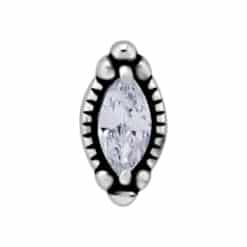 INTERNAL MICRO ATTACHMENT SET WITH MARQUISE CUBIC ZIRCONIA