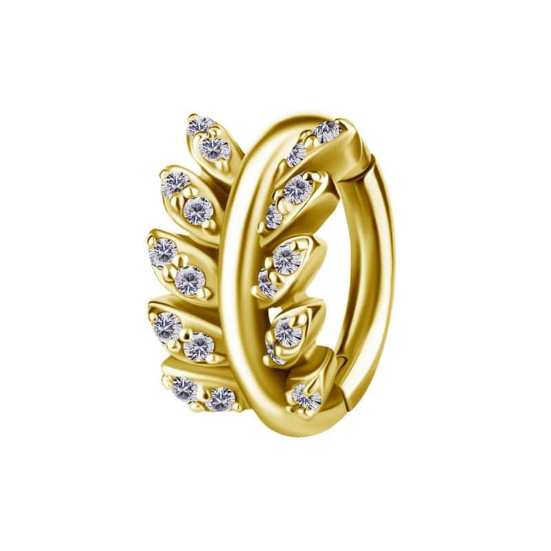 OVAL BELLY CLICKER SET W. PREMIUM ZIRCONIA