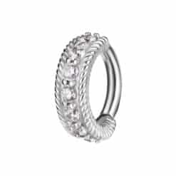 OVAL BELLY CLICKER SET W. PREMIUM ZIRCONIA