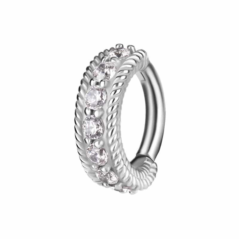 OVAL BELLY CLICKER SET W. PREMIUM ZIRCONIA