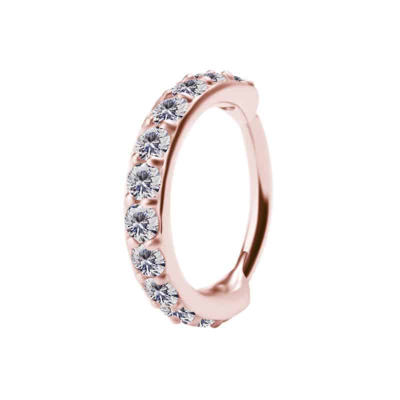 HINGED RING SET W. 2MM PREMIUM ZIRCONIA