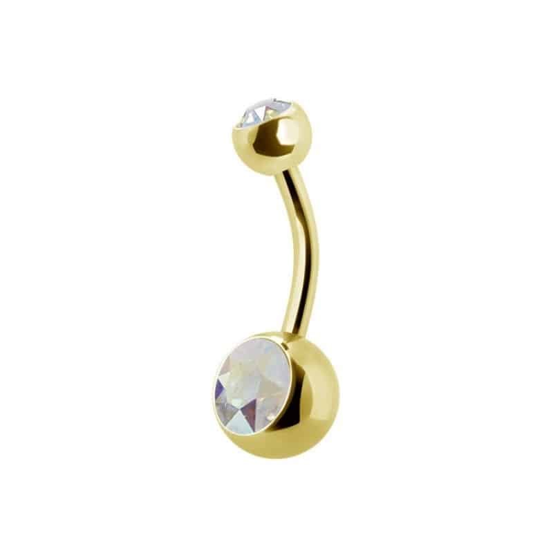 DOUBLE JEWELLED BABY BANANAS (04x06mm BIG STONE) – Bild 2
