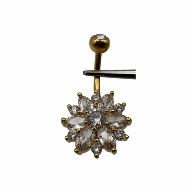 DOUBLE JEWELLED SET W. CUBIC ZIRCONIA