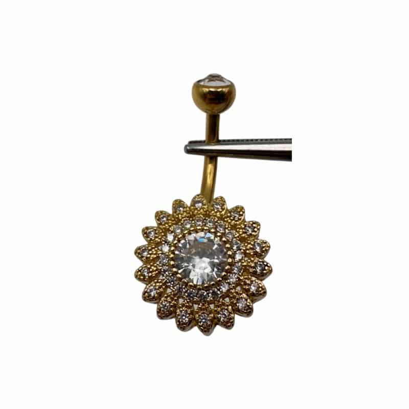 DOUBLE JEWELLED SET W. CUBIC ZIRCONIA