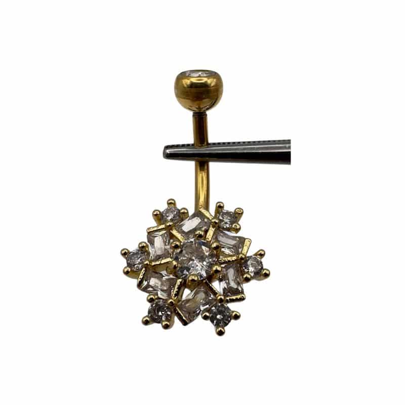 DOUBLE JEWELLED SET W. CUBIC ZIRCONIA