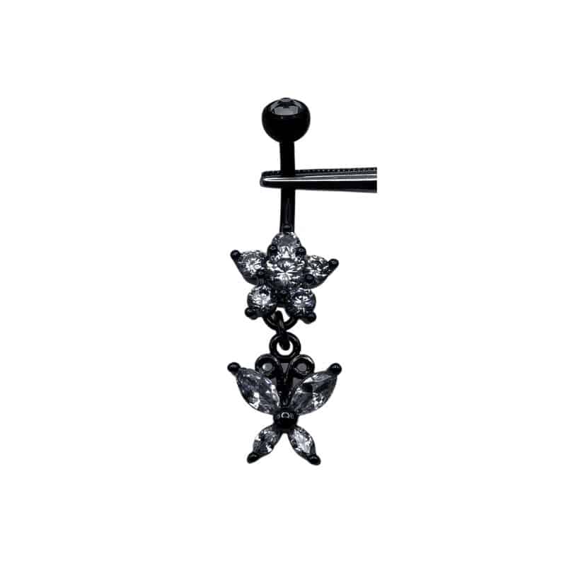 DOUBLE JEWELLED SET W. CUBIC ZIRCONIA