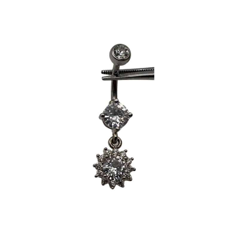 DOUBLE JEWELLED SET W. CUBIC ZIRCONIA