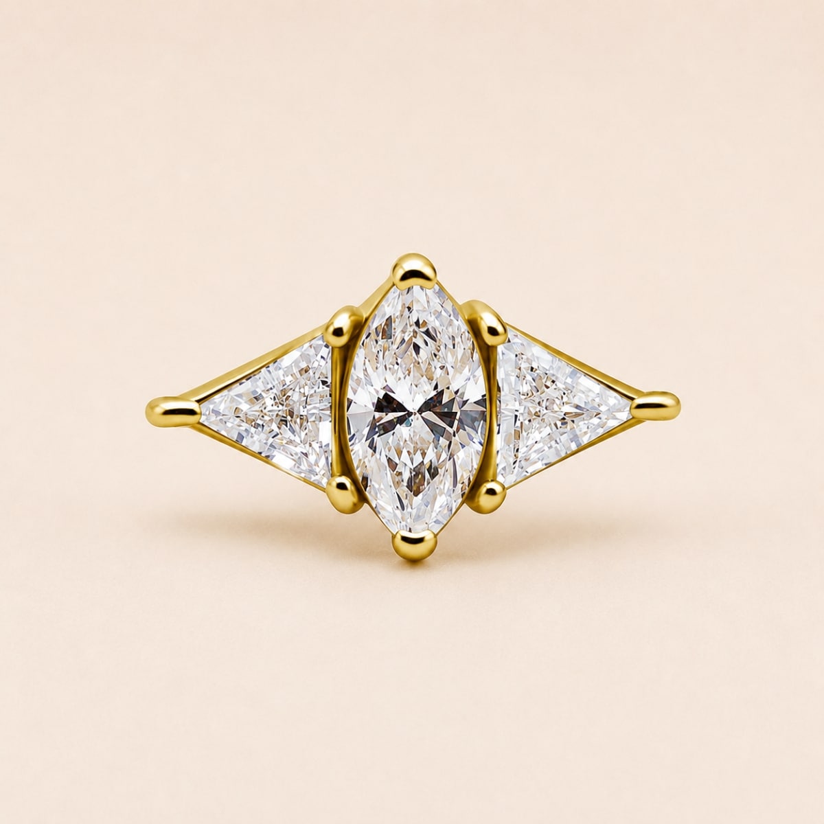 18K REAL GOLD INTERNAL ATTACHMENT SET WITH SWAROVSKI® ZIRCONIA