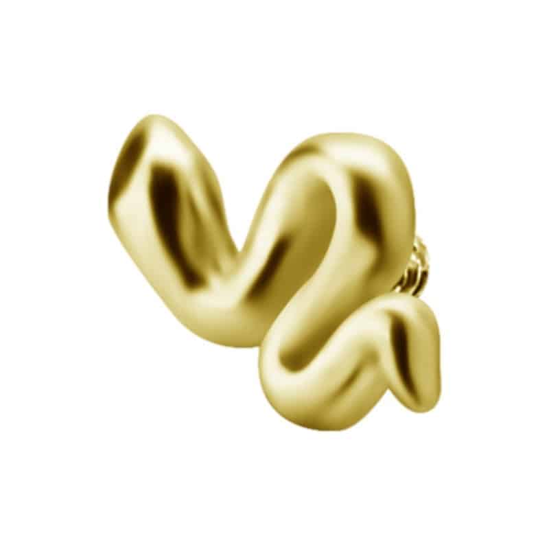 18K REAL GOLD SNAKE INTERNAL ATTACHMENT – Bild 2