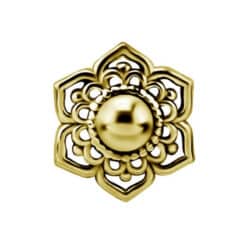 18K REAL GOLD FLOWER INTERNAL ATTACHMENT